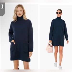Tuckernuck Navy Blue Turtleneck Dress